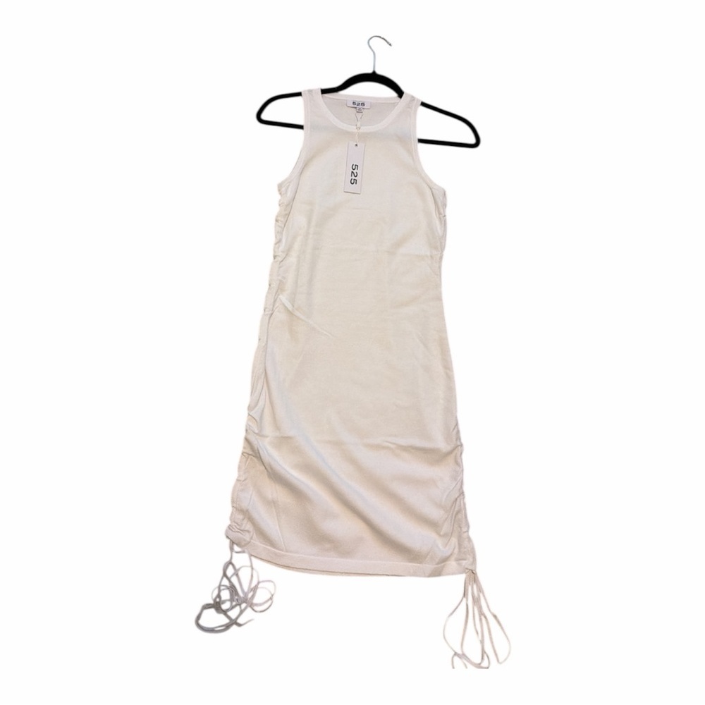 525 AMERICA SIDE ROUCHE SLEEVELESS KNIT DRESS NTW SIZE XS - Picture 3 of 5
